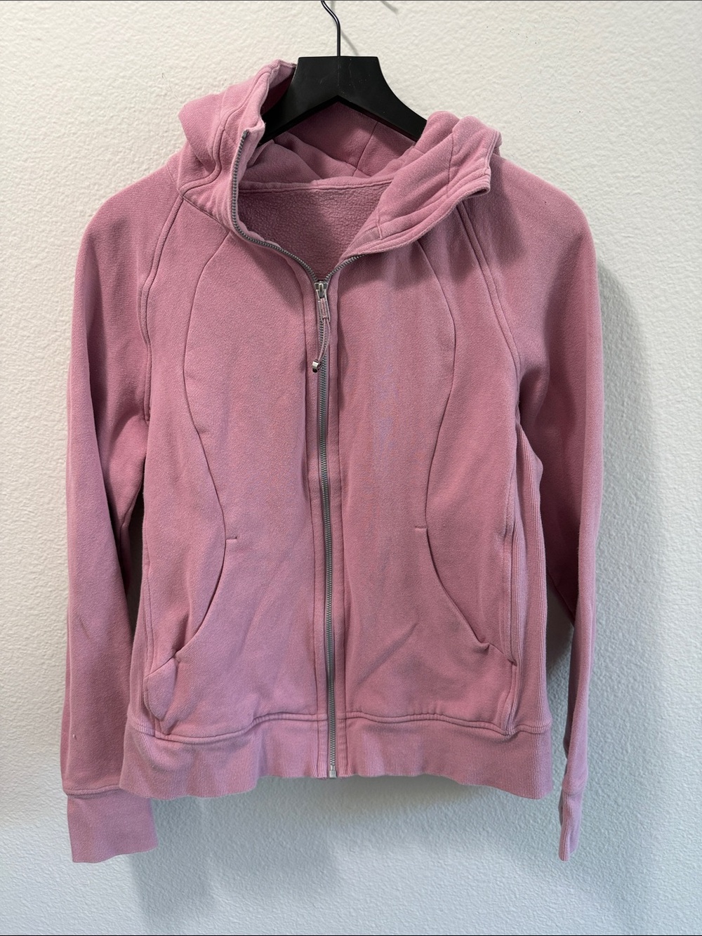 lululemon athletica Pink Scuba Full-Zip Hooded Sweatshirt